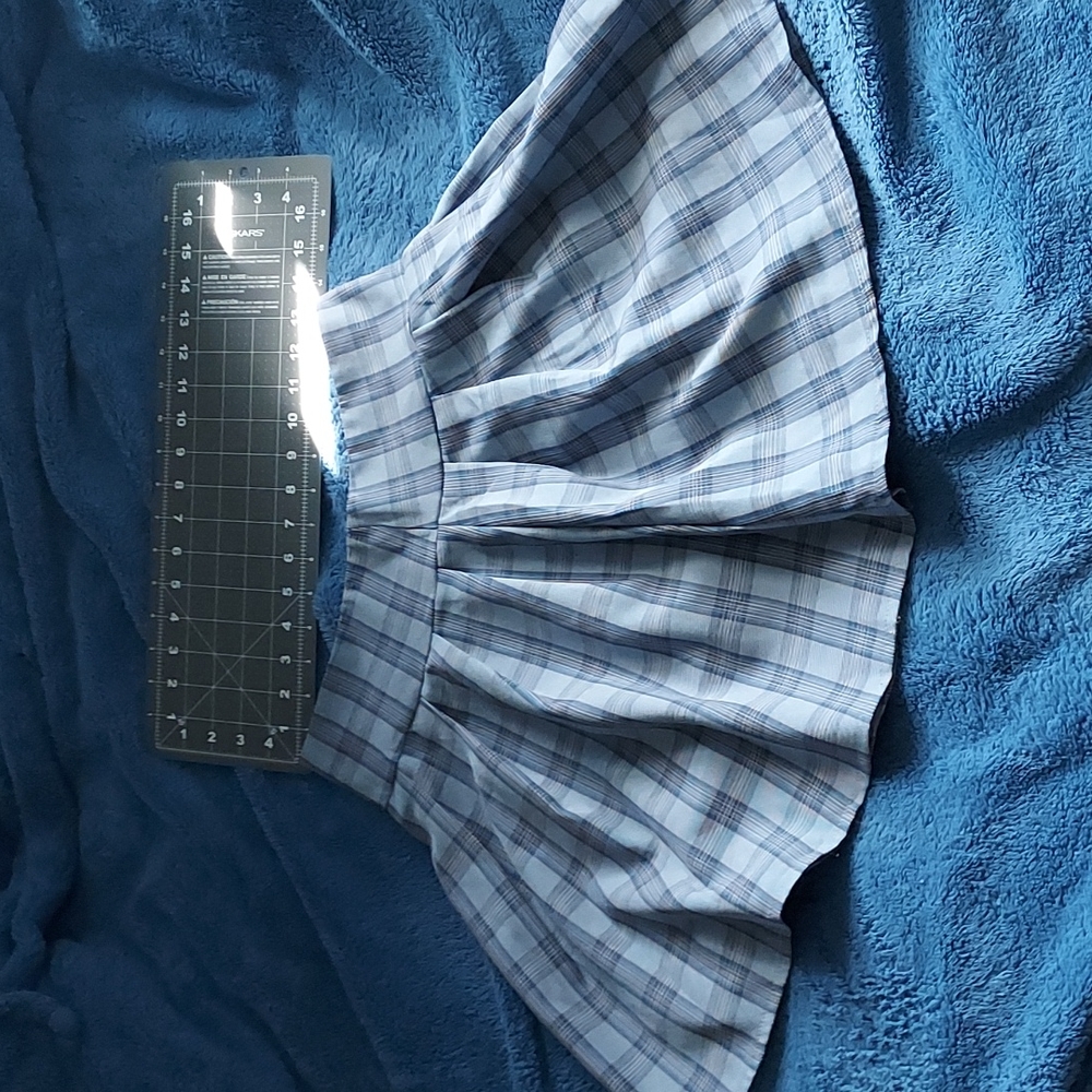 Blue Plaid skirt